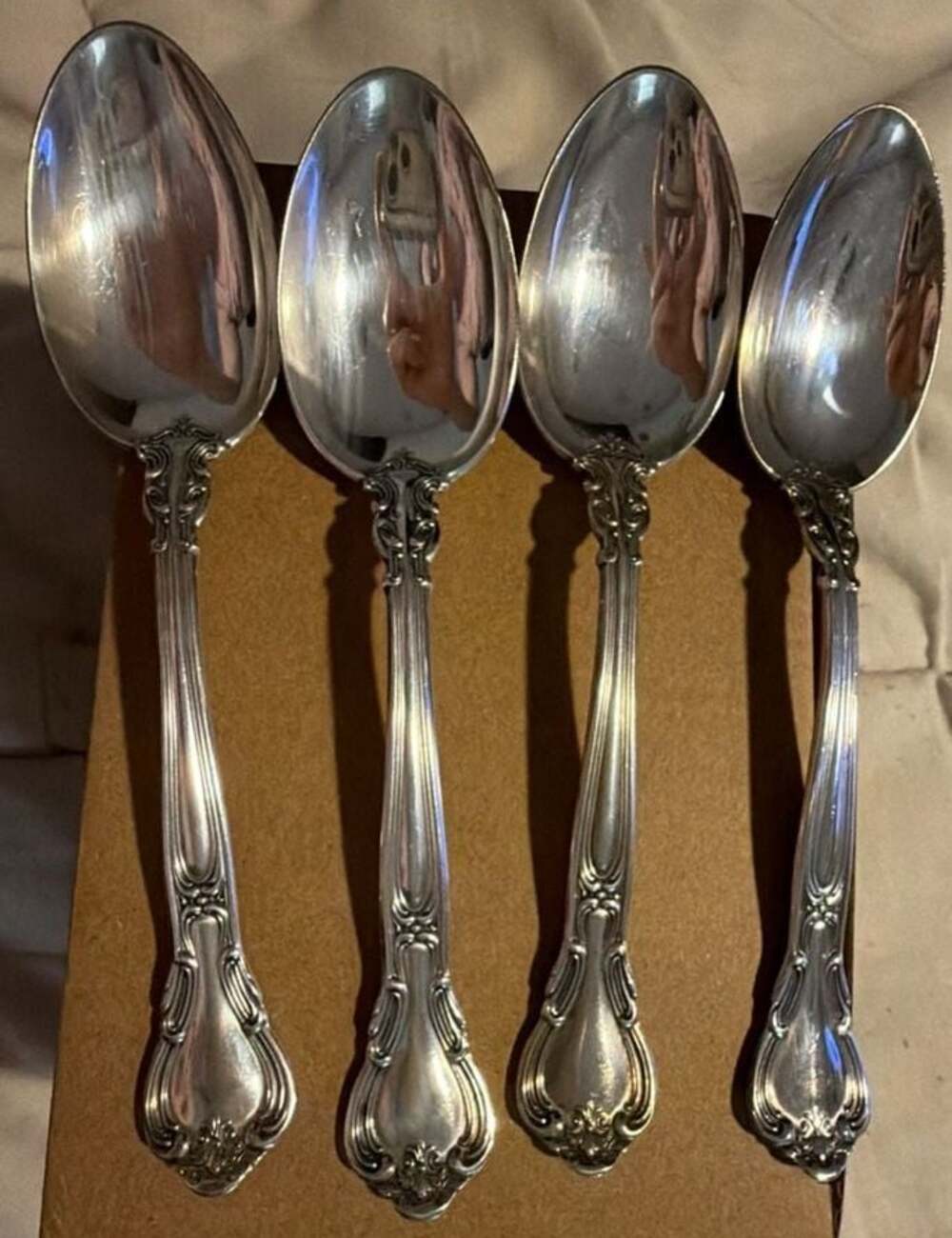 Gorham Chantilly Sterling Silver Dessert Spoons “5 3/4” Set of 4